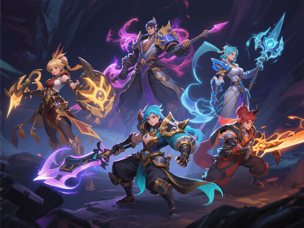 游戏中的角色各具特色，技能风格迥异。合理搭配角色不